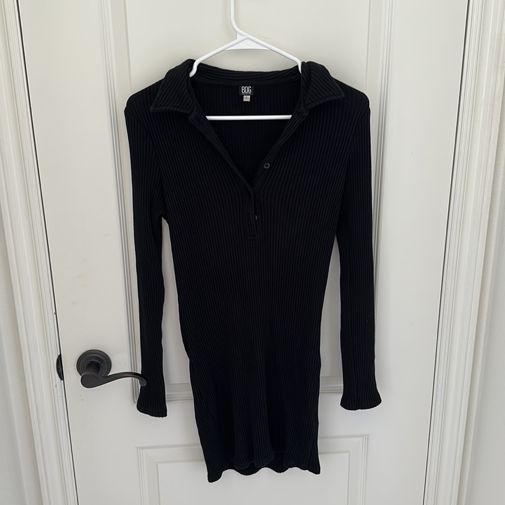 BDG Ribbed Mini Dress - Picture 2 of 2
